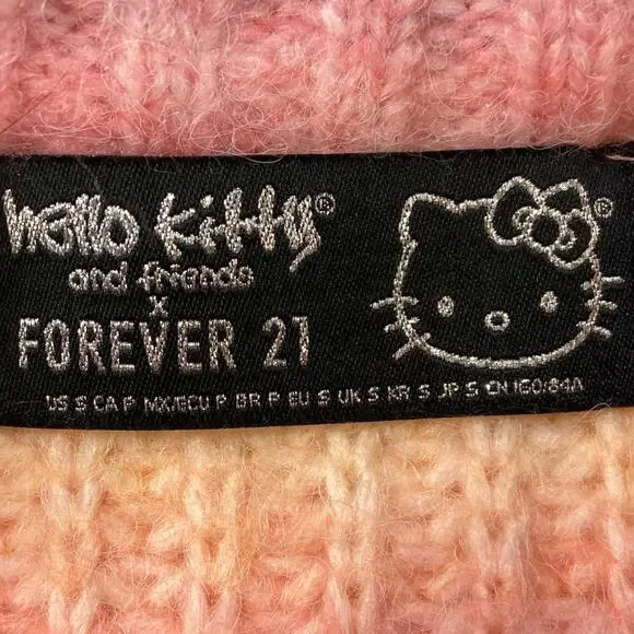 Hello Kitty Forever 21 Sweater New with tag Stripe Multicolor Sweater Sz Small - Picture 6 of 11